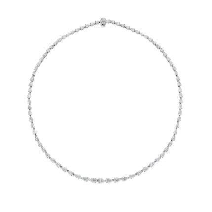 Pear shaped diamond eternity necklace