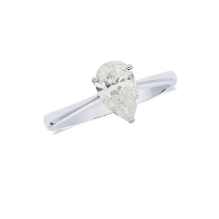 1.01ct pear shaped diamond ring