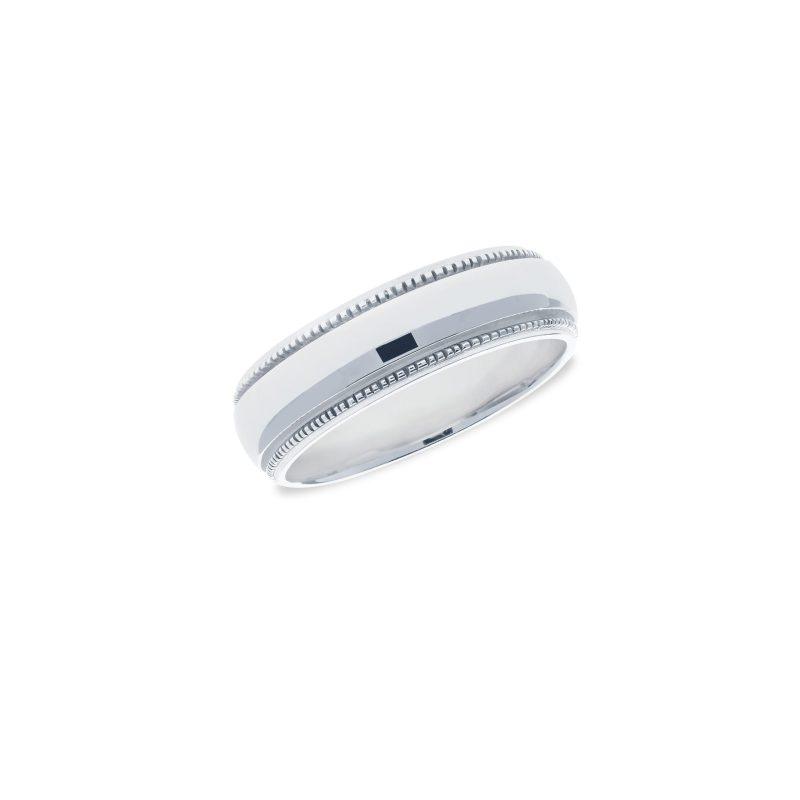 Milgrain Wedding Band Ring