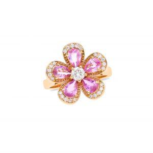 pink sapphire ring Dubai