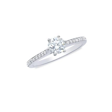 Channel-Set Engagement Ring